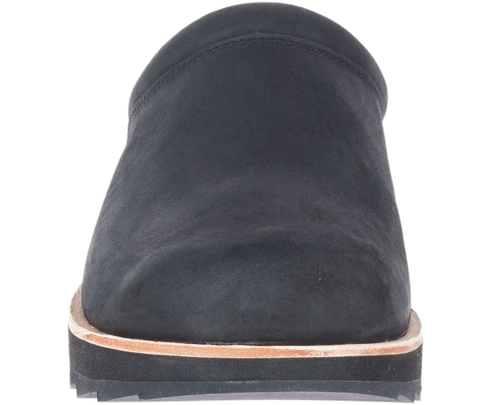 Slip On Homem - Merrell Juno Clog Couro - Pretas - MBU405619